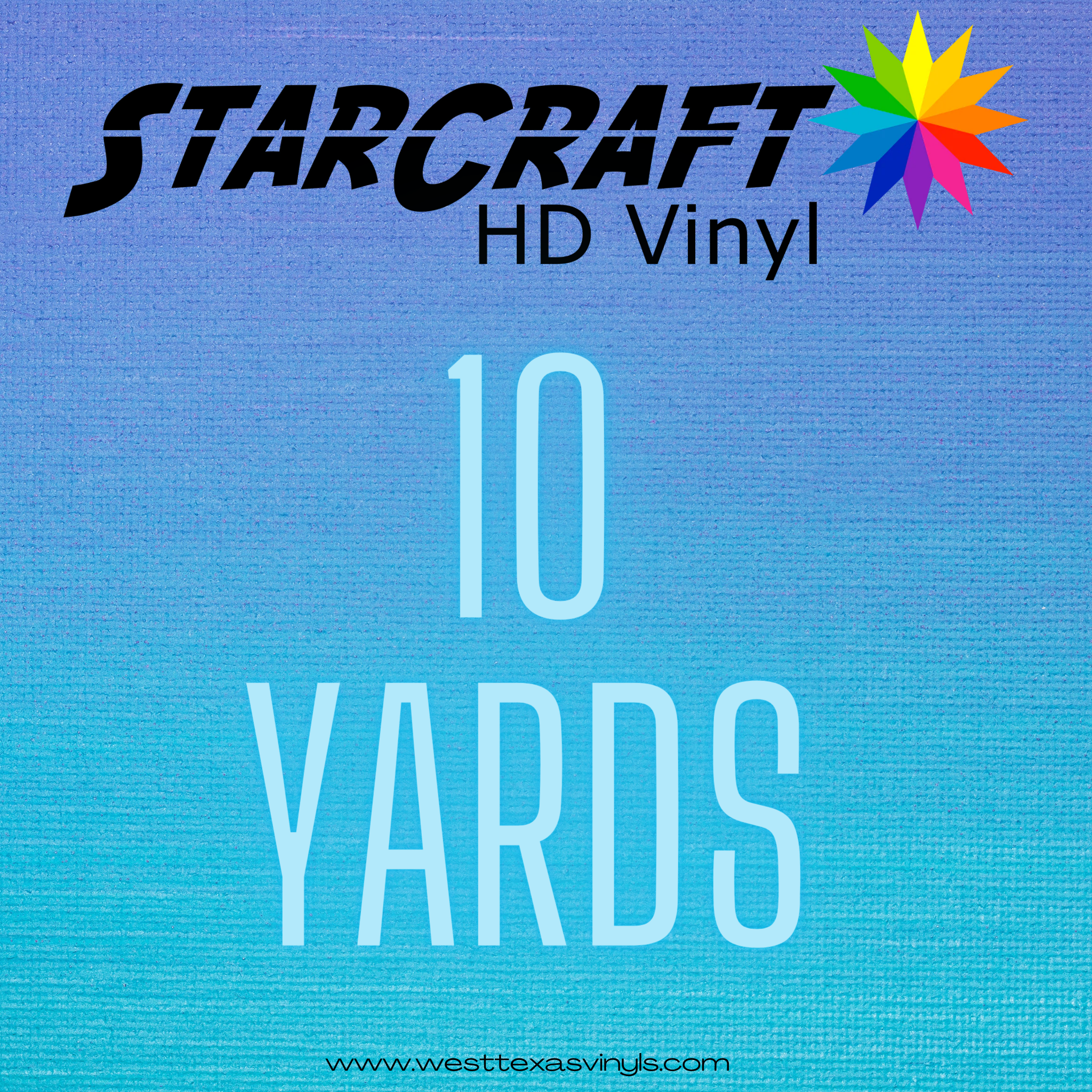 12 x 50 Yard Roll - StarCraft HD Glossy Permanent Vinyl - Teal